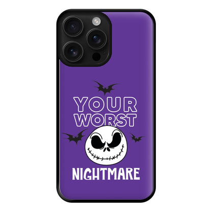 Your Worst Nightmare Purple Phone Case for iPhone 16 Pro Max