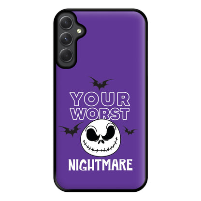 Your Worst Nightmare Purple Phone Case for Galaxy A54