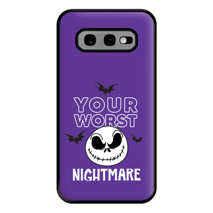 Your Worst Nightmare Purple Phone Case for Galaxy S10e