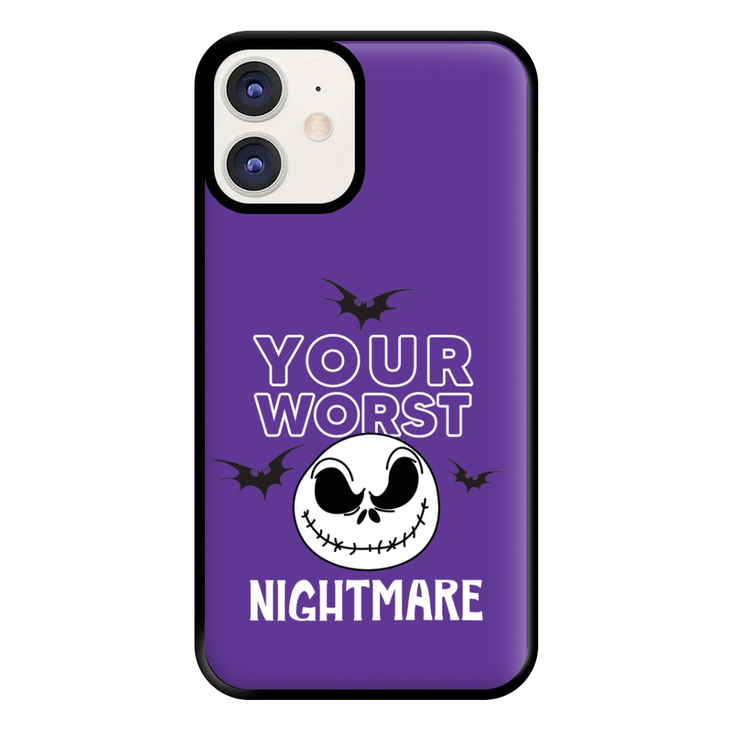 Your Worst Nightmare Purple Phone Case for iPhone 12 / 12 Pro