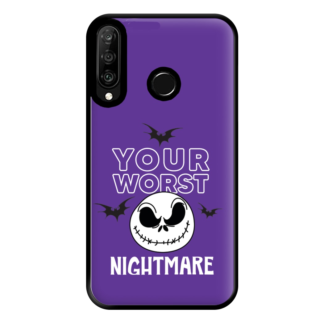 Your Worst Nightmare Purple Phone Case for Huawei P30 Lite