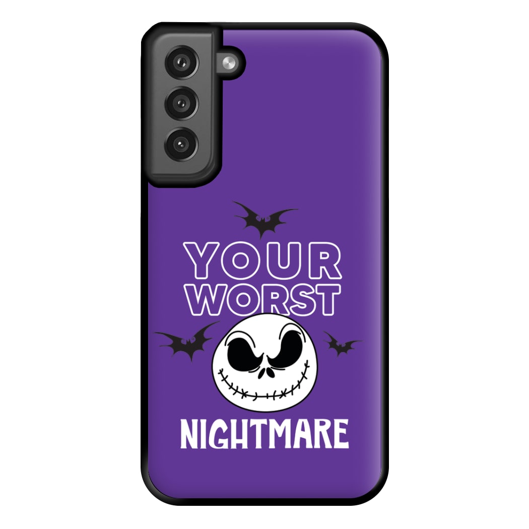 Your Worst Nightmare Purple Phone Case for Galaxy S21FE