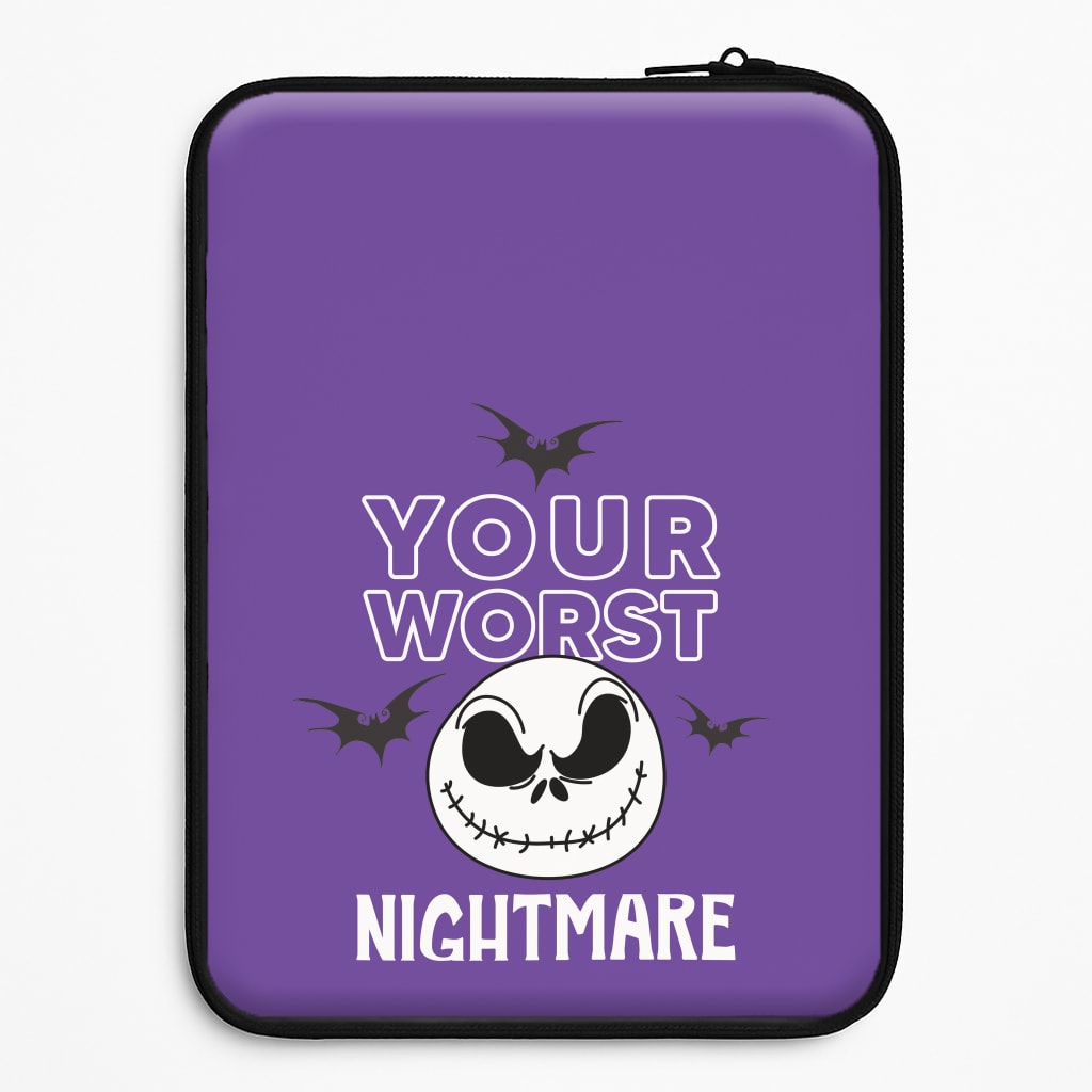 Your Worst Nightmare Purple Laptop Sleeve