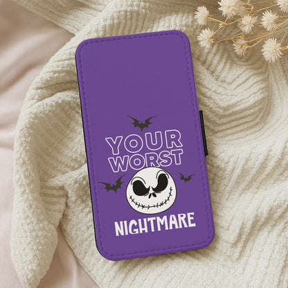 Your Worst Nightmare Purple Wallet Phone Case