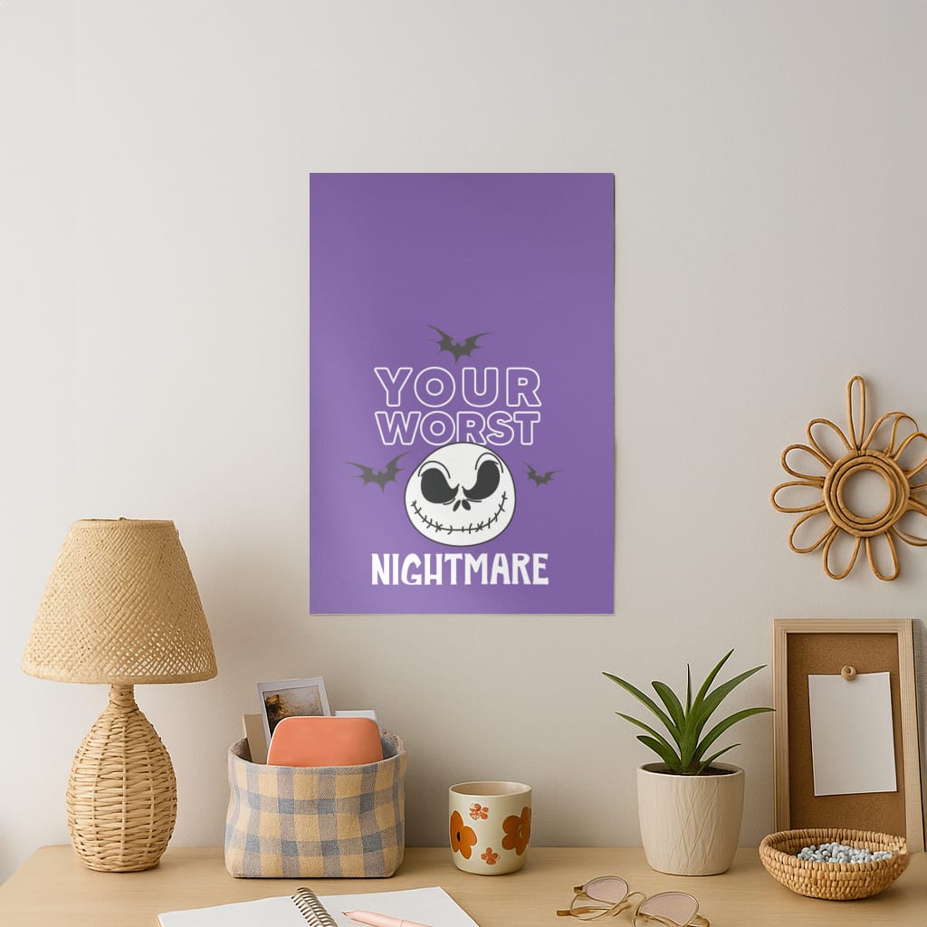 Your Worst Nightmare Purple Art Print