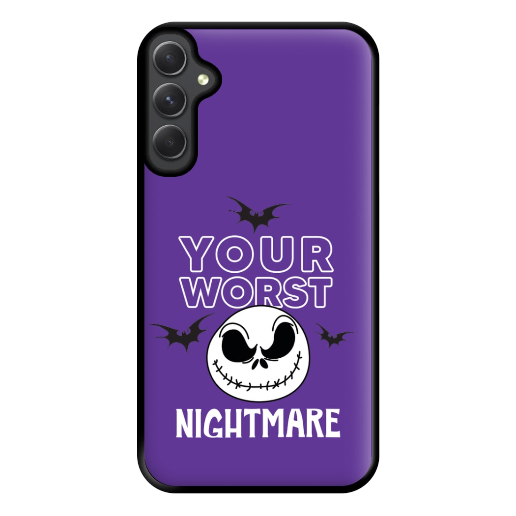 Your Worst Nightmare Purple Phone Case for Galaxy A14