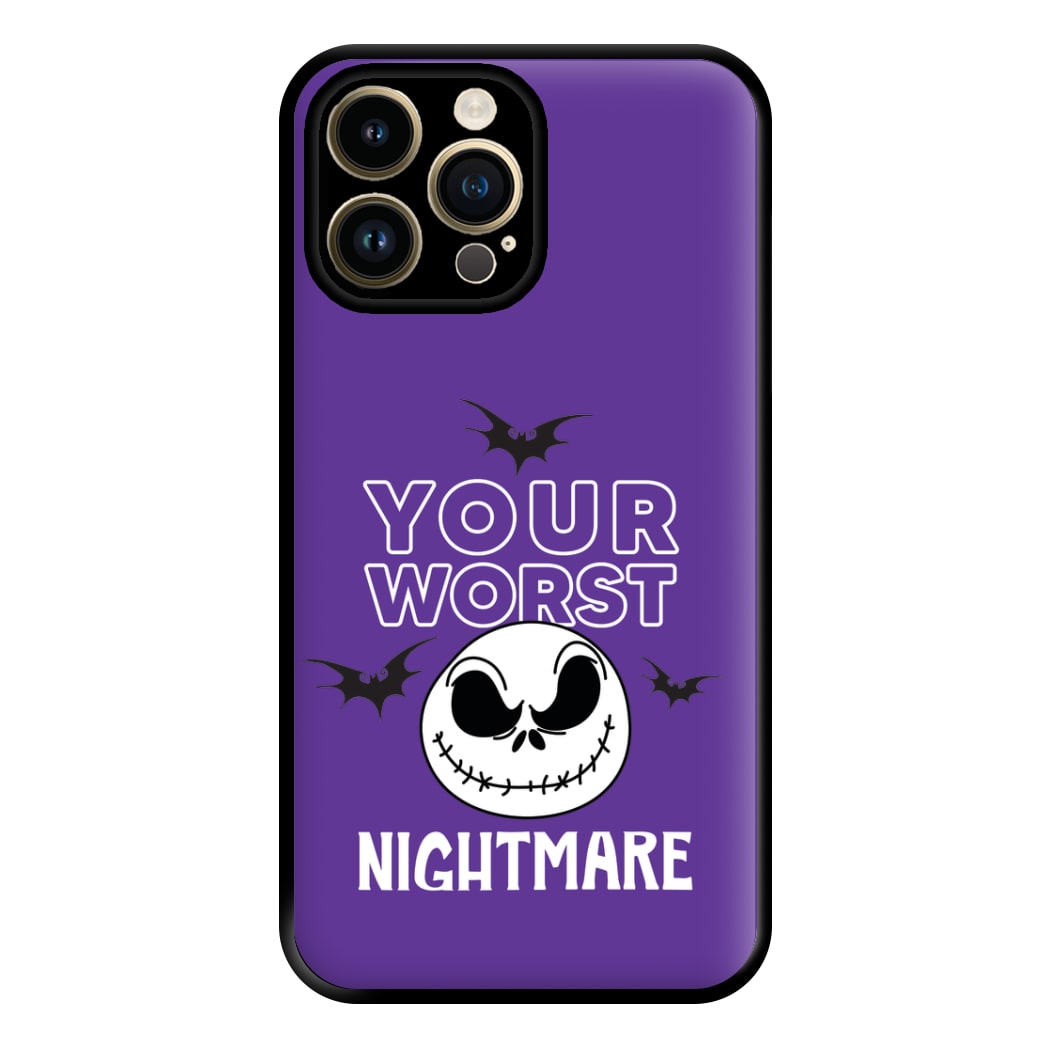 Your Worst Nightmare Purple Phone Case for iPhone 14 Pro Max