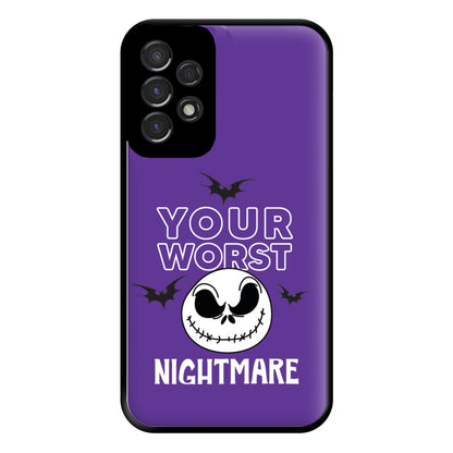 Your Worst Nightmare Purple Phone Case for Galaxy A53