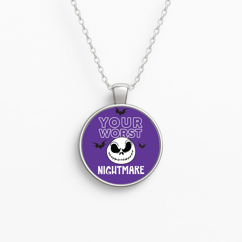 Your Worst Nightmare Purple Necklace