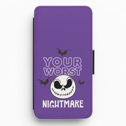Your Worst Nightmare Purple Flip / Wallet Phone Case 1