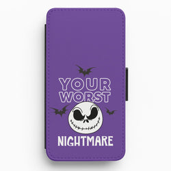 Your Worst Nightmare Purple Flip / Wallet Phone Case