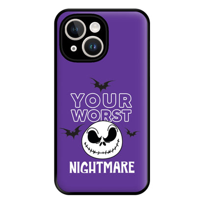 Your Worst Nightmare Purple Phone Case for iPhone 14 Plus