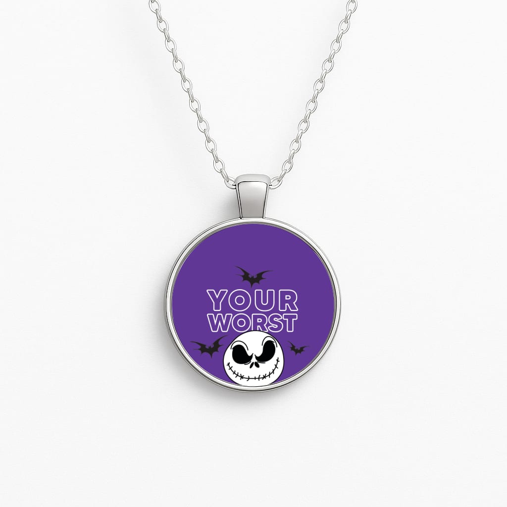 Your Worst Nightmare Purple Necklace