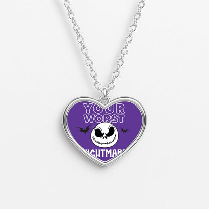Your Worst Nightmare Purple Necklace