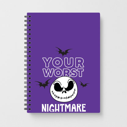 Your Worst Nightmare Purple Notebook