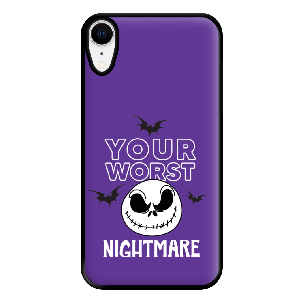 Your Worst Nightmare Purple Phone Case for iPhone XR