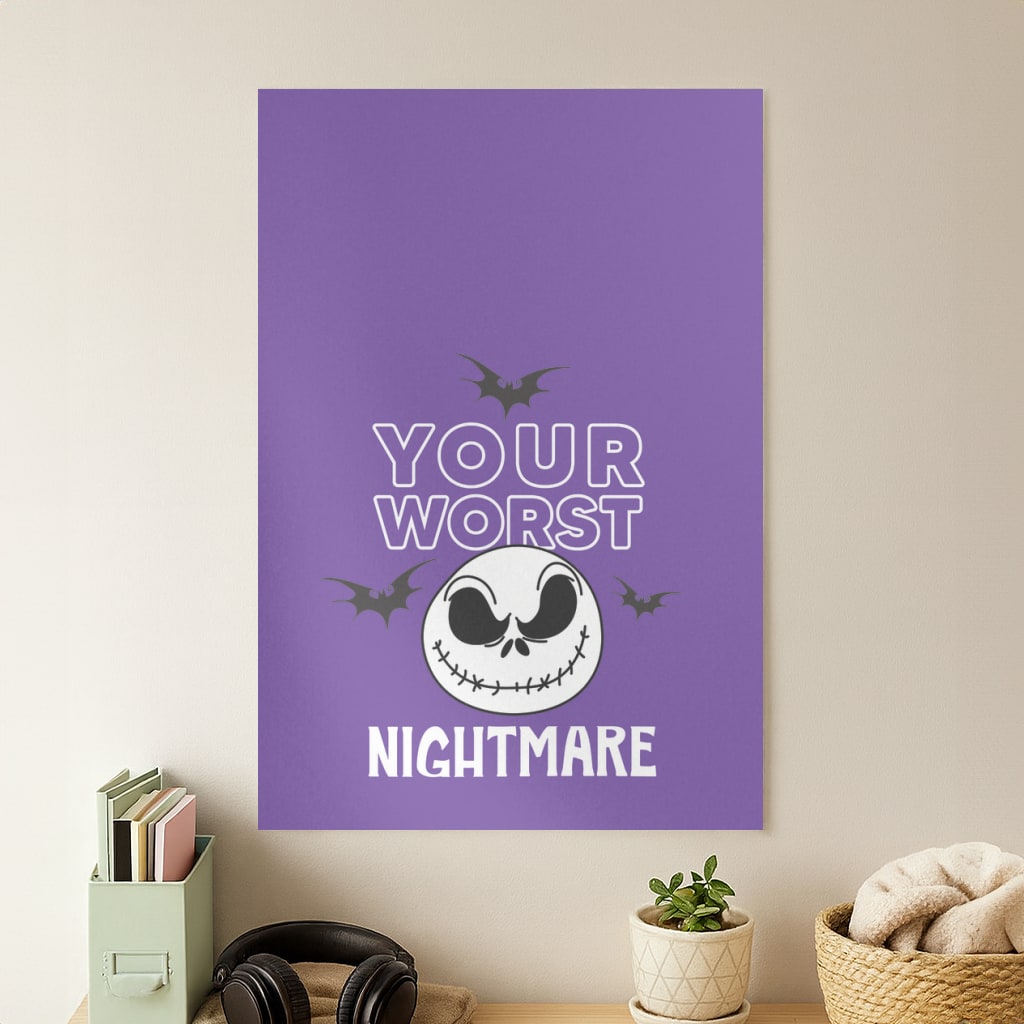 Your Worst Nightmare Purple Poster