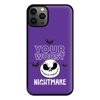 Your Worst Nightmare Purple Phone Case for iPhone 13