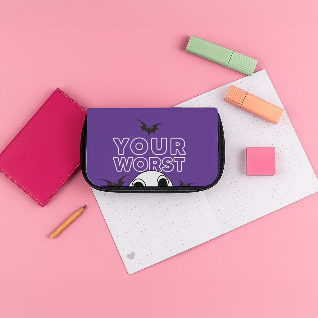 Your Worst Nightmare Purple Pencil Case