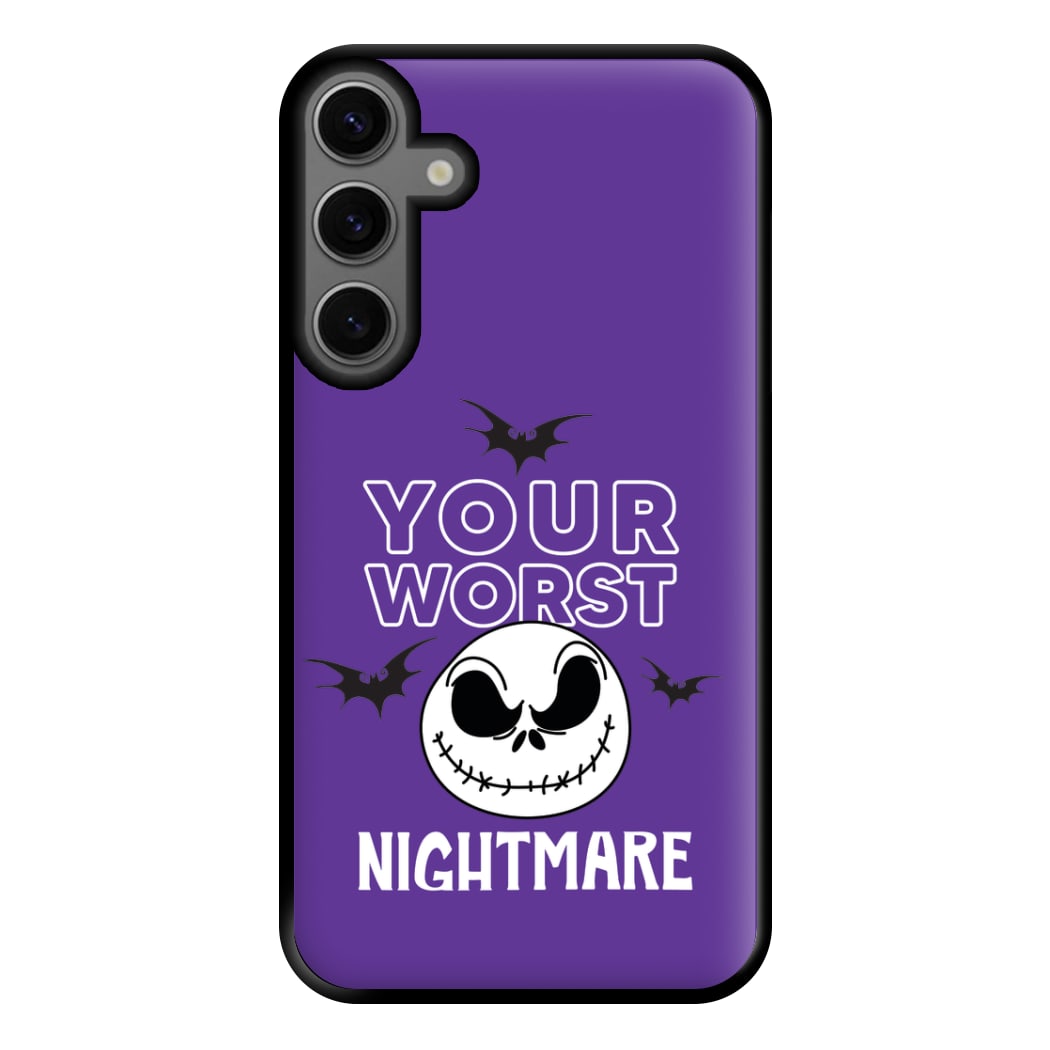 Your Worst Nightmare Purple Phone Case for Galaxy S23FE