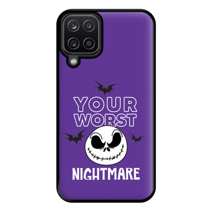 Your Worst Nightmare Purple Phone Case for Galaxy A12