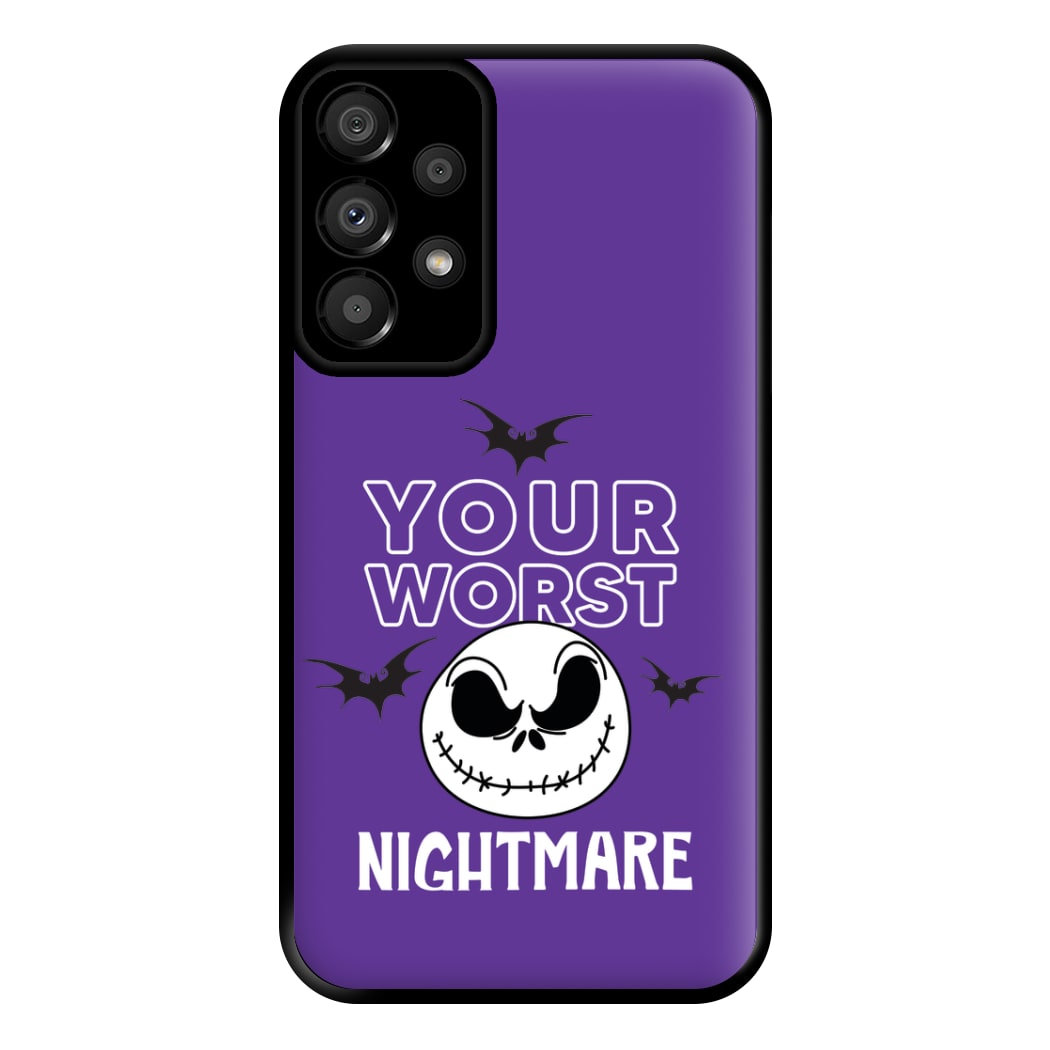 Your Worst Nightmare Purple Phone Case for Galaxy A33