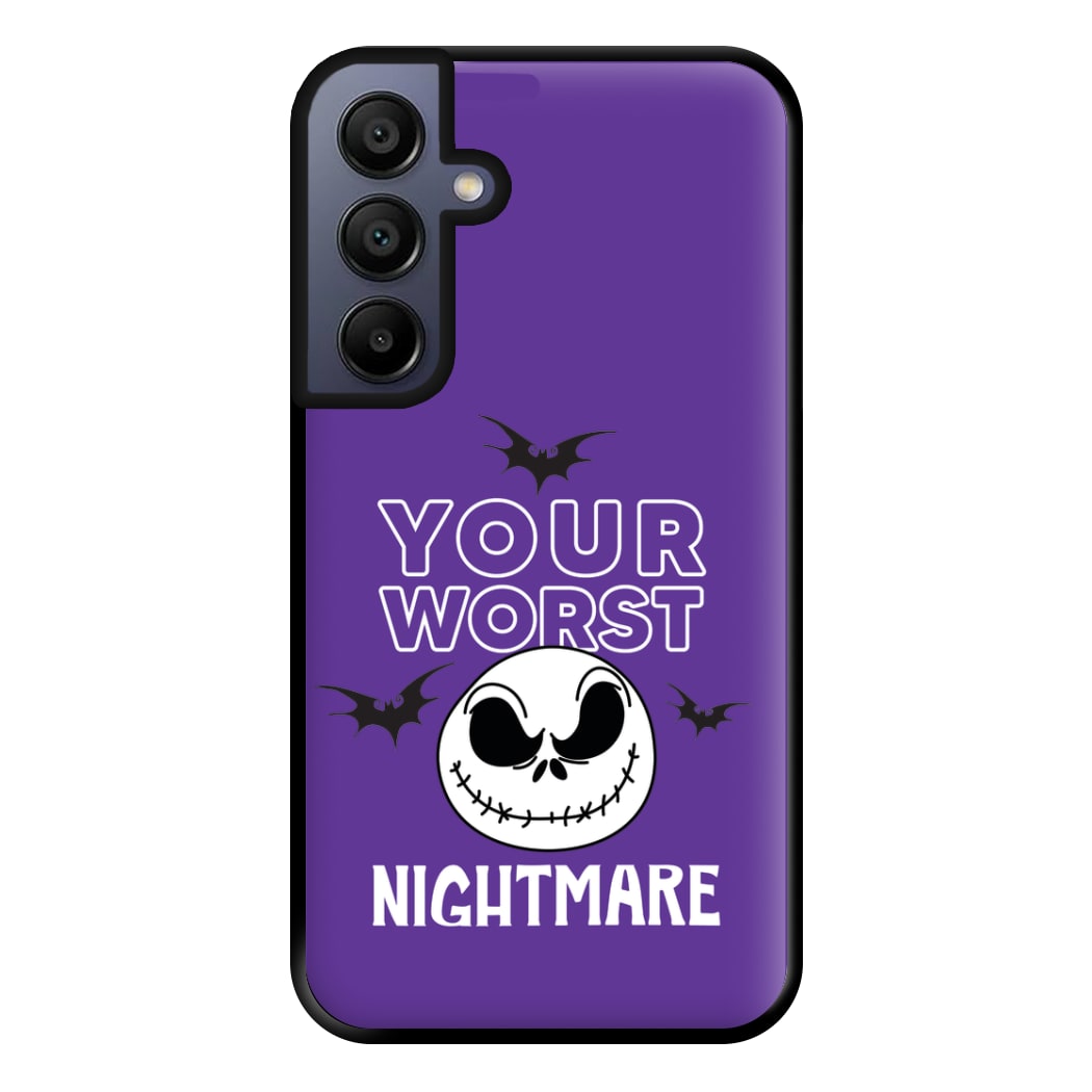 Your Worst Nightmare Purple Phone Case for Galaxy A15