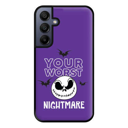 Your Worst Nightmare Purple Phone Case for Galaxy A15