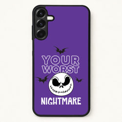 Your Worst Nightmare Purple Phone Case for Galaxy A57