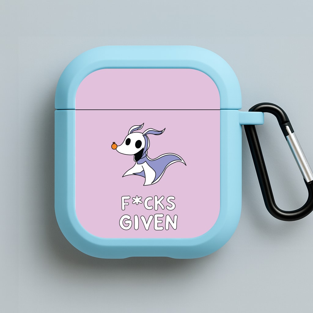 Zero F*cks Blue AirPods Case