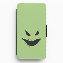 Green Face Flip / Wallet Phone Case