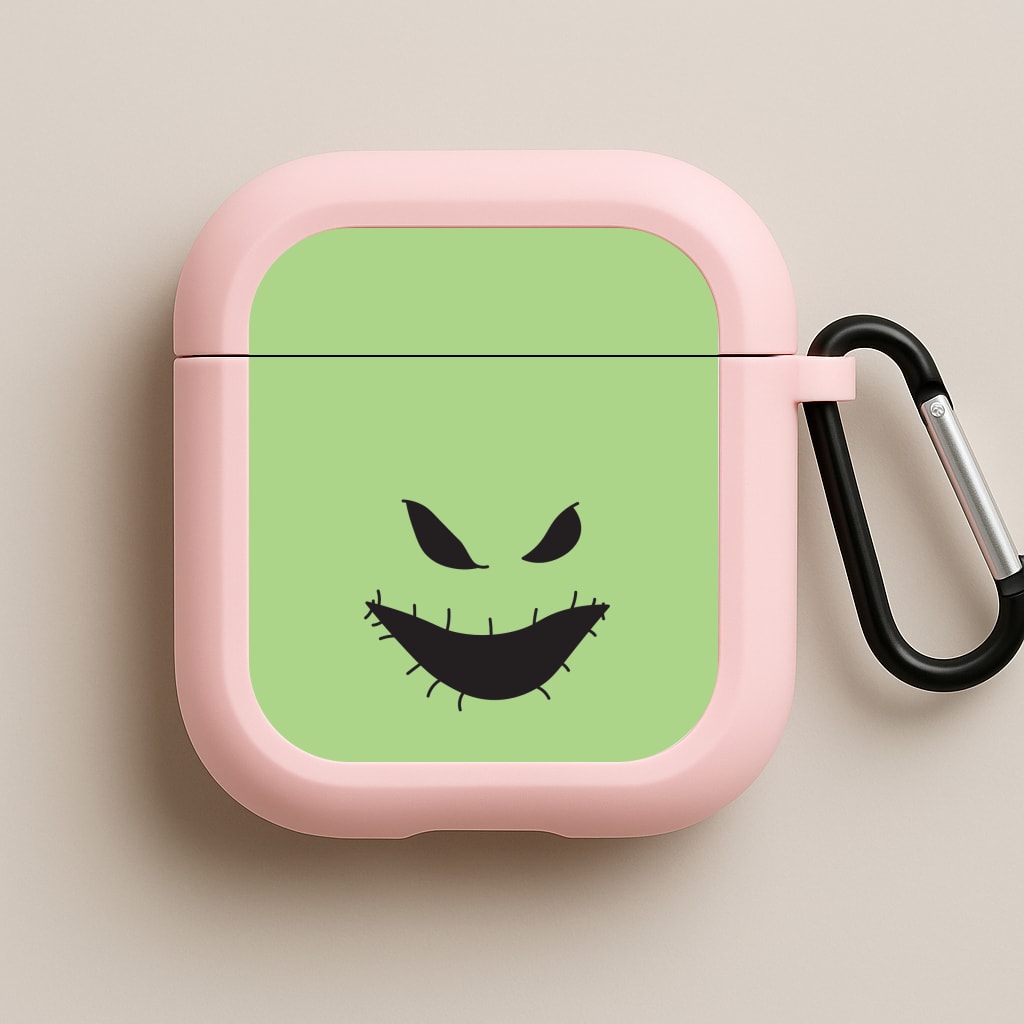 Green Face Pink AirPods Case