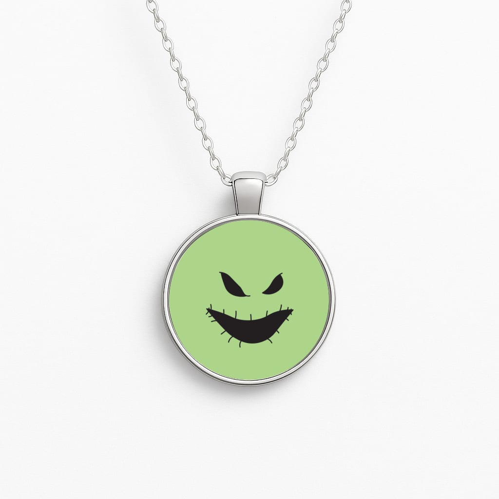Green Face Necklace