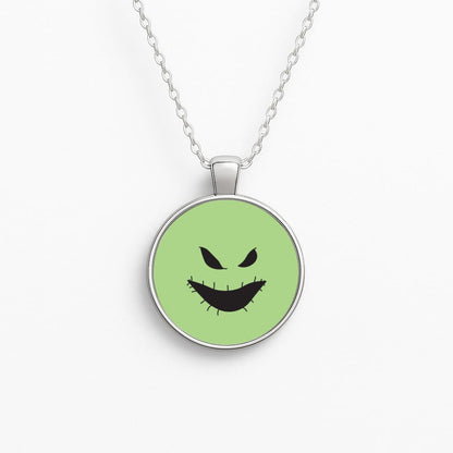 Green Face Necklace
