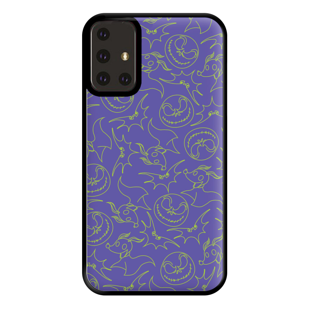 Purple And Green Pattern Phone Case for Galaxy A71