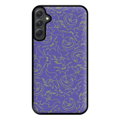 Purple And Green Pattern Phone Case for Galaxy A54