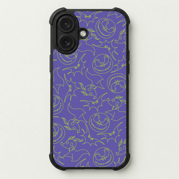 Purple And Green Pattern Phone Case — Bumper case