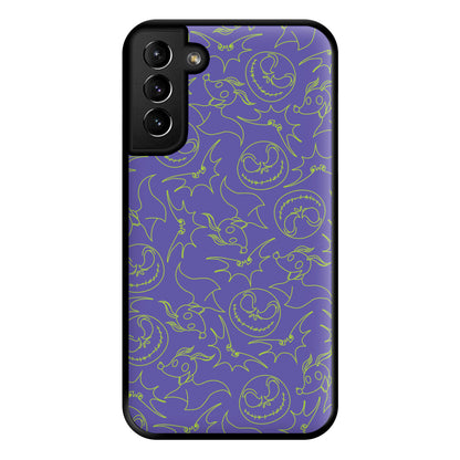 Purple And Green Pattern Phone Case for Galaxy S21 Plus