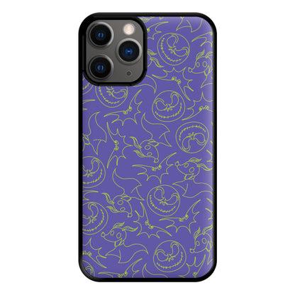 Purple And Green Pattern Phone Case for iPhone 12 Pro Max