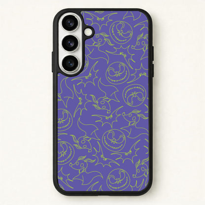 Purple And Green Pattern Phone Case for Galaxy S26 Plus