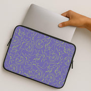 Purple And Green Pattern Laptop Sleeve 2