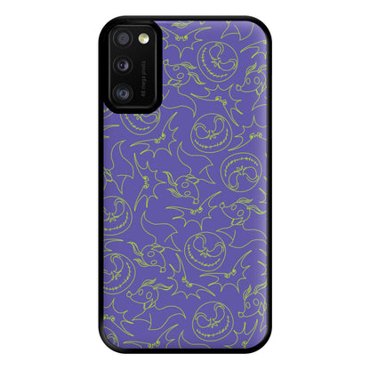 Purple And Green Pattern Phone Case for Galaxy A41