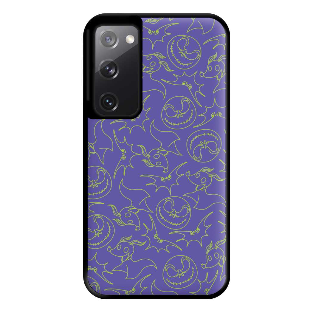 Purple And Green Pattern Phone Case for Galaxy S20FE