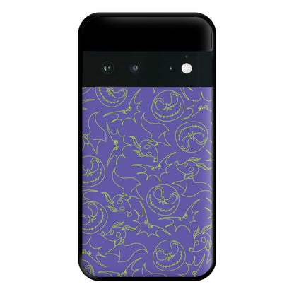 Purple And Green Pattern Phone Case for Google Pixel 6a