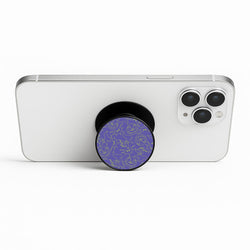 Purple And Green Pattern Phone Stand