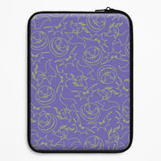 Purple And Green Pattern Laptop Sleeve 1