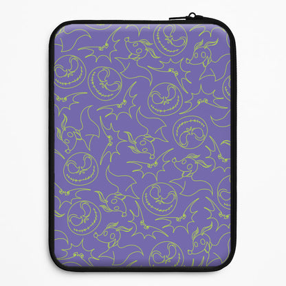 Purple And Green Pattern Universal Laptop Sleeve