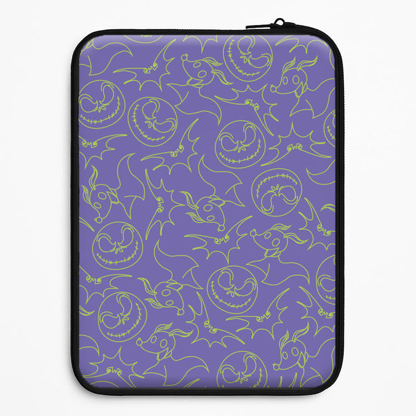 Purple And Green Pattern Universal Laptop Sleeve