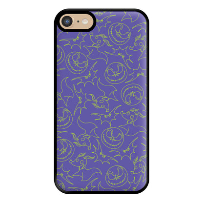 Purple And Green Pattern Phone Case for iPhone 6 / 7 / 8 / SE