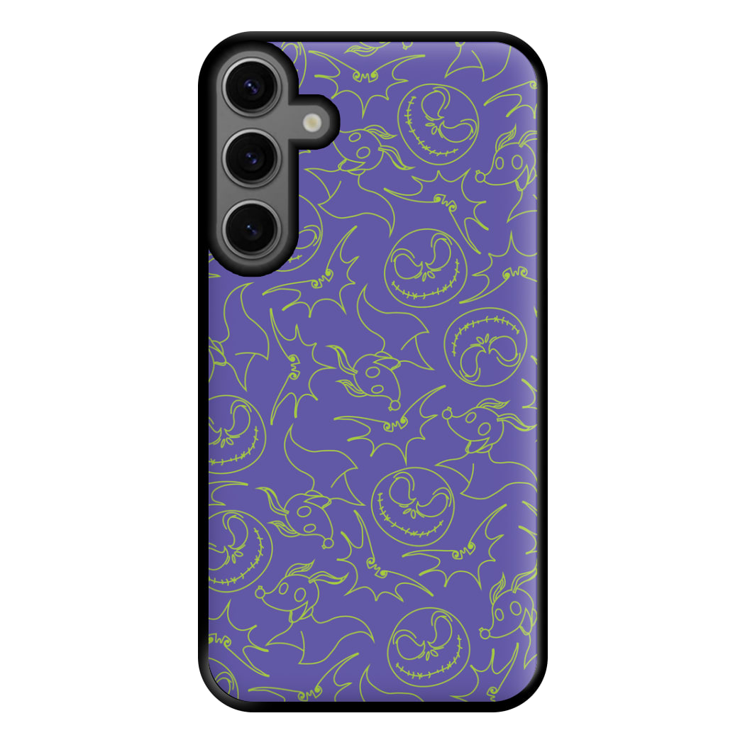 Purple And Green Pattern Phone Case for Galaxy S23FE